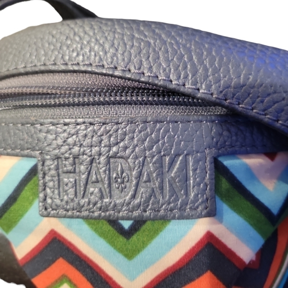 Hadaki Pebbled Leather Susan Crossbody Gray - Picture 9 of 9